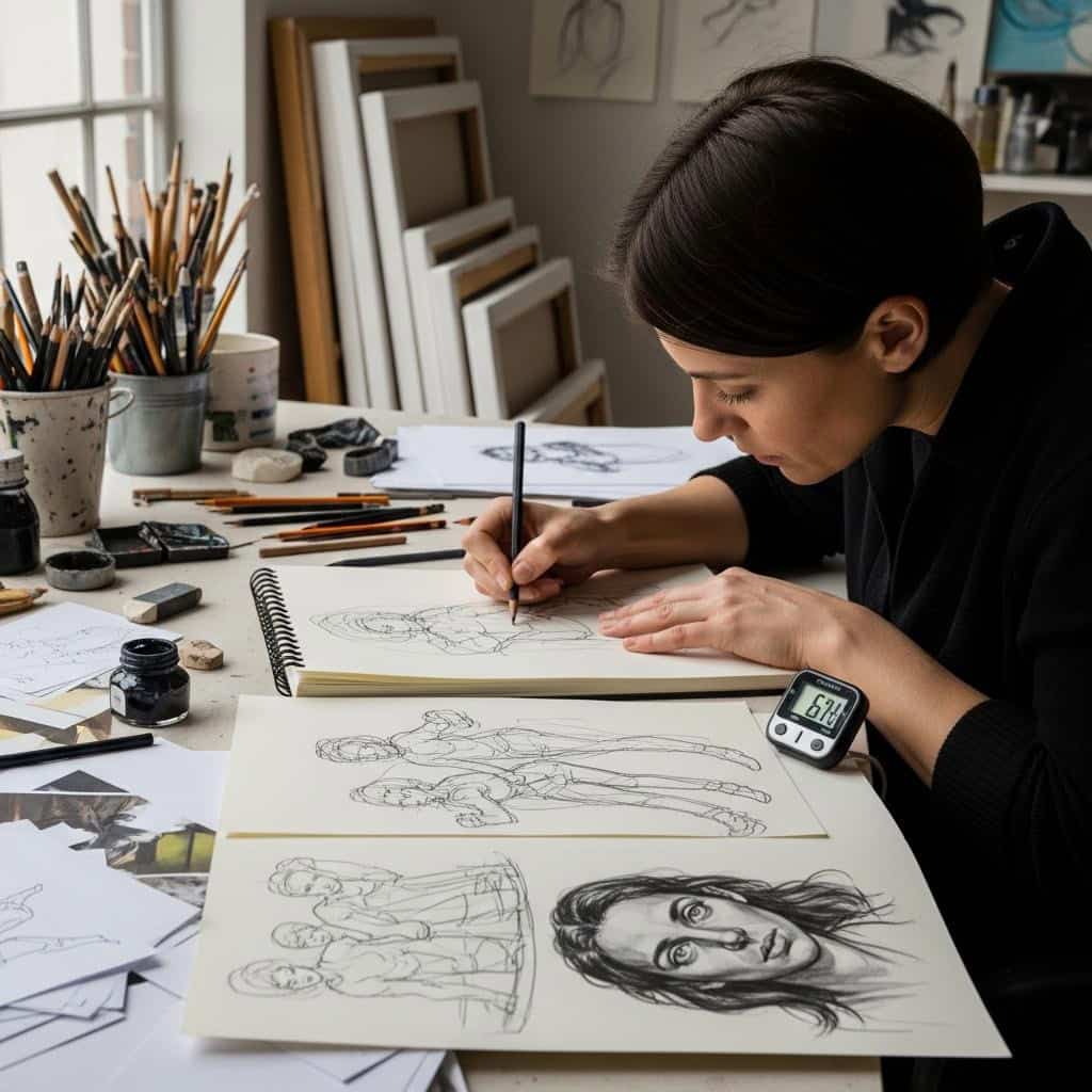 9. Timed Sketching Sessions