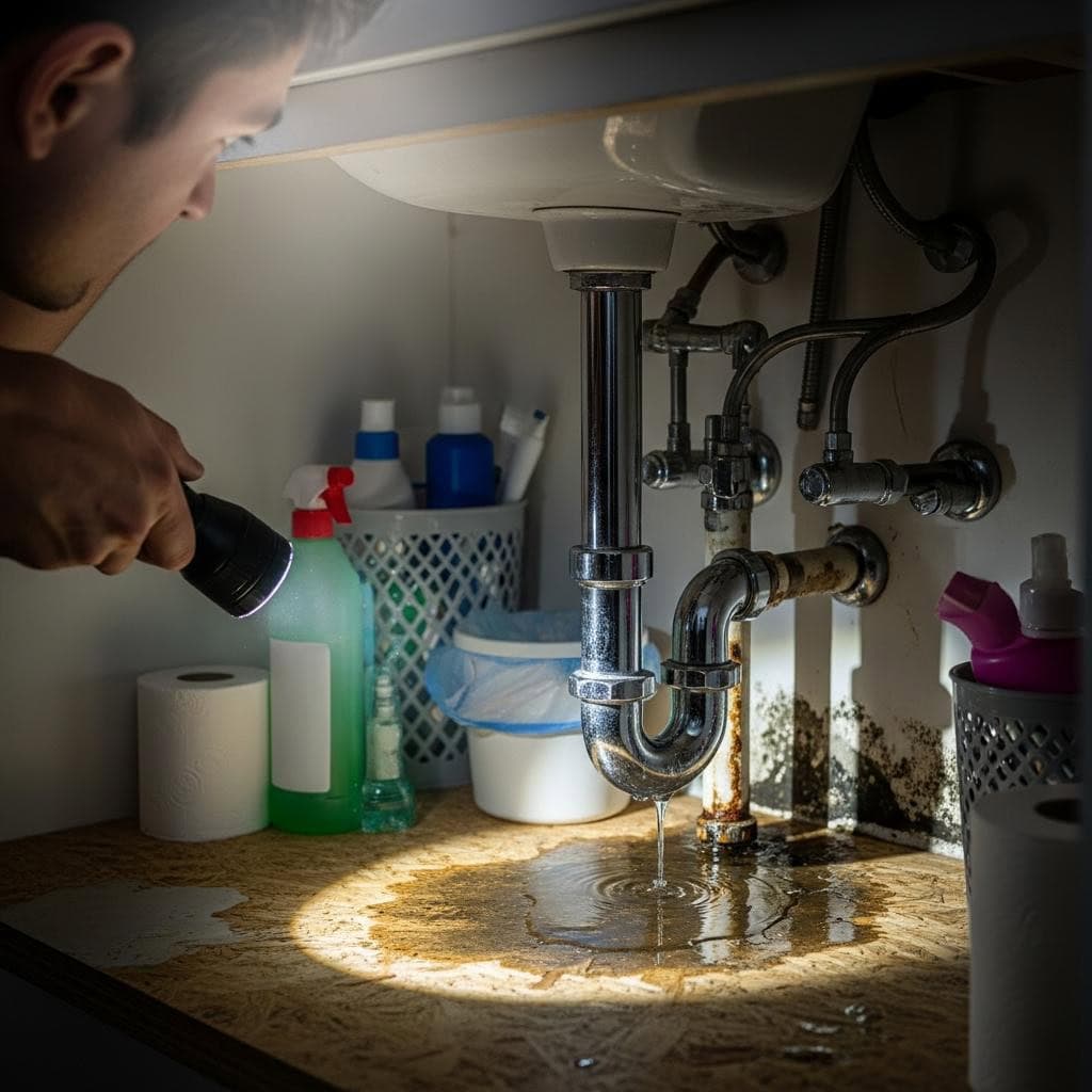 Step 3: Examine Plumbing for Leaks